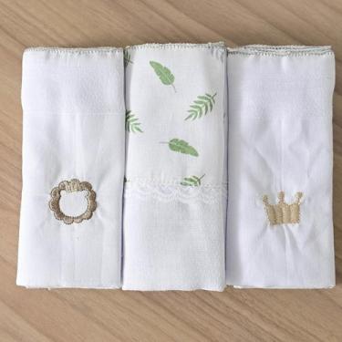 Imagem de Fralda para Bebê 68 cm x 70 cm 3 Unidades Bublim, Rei da Selva
