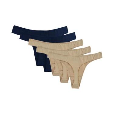 Imagem de Conjunto De 5 Calcinhas De Algodão De Cintura Baixa Para Mulheres, G-S