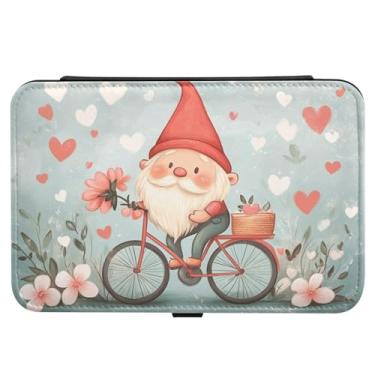 Imagem de Burbuja Caixa de joias de viagem de gnomo dos namorados, presente para mulheres e meninas, estojo de joias portátil de couro PU organizador para brincos, anéis, colares e pulseiras