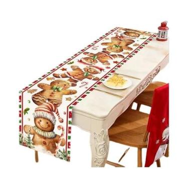 Imagem de Caminho De Mesa Xadrez Buffalo Feliz Natal 2025 Decorações De Mesa De 