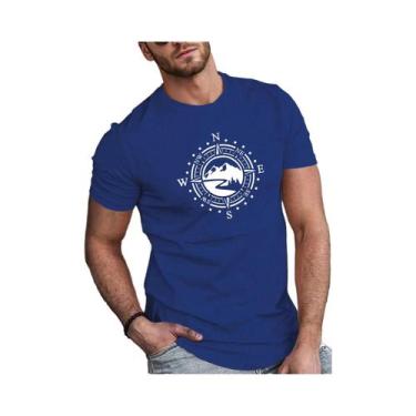 Imagem de Camiseta Masculina plus Size De Verão Em Algodão Casual Com Estampa De