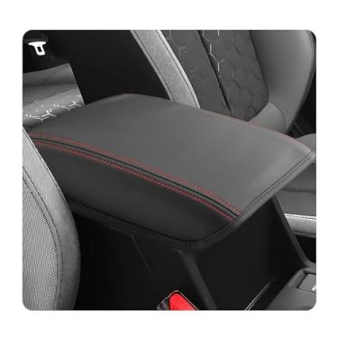 Imagem de LUWU Capa para console Forester Center 2025 2026 compatível com 2025 2026 Forester Accessories 2025 2026 Capa de apoio de braço Forester (preto grosso com listras vermelhas)