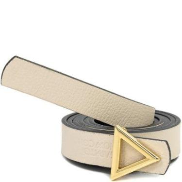 Imagem de Cinto Estreito em Couro Fivela Triângulo Sapato Show 960-Feminino