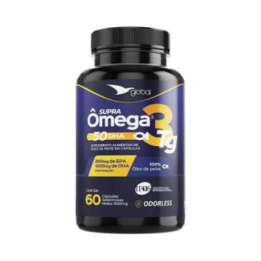 Imagem de Suplemento Supra Ômega 3 Oleo de Peixe 50 DHA 60 CGM GLOBAL, Sem Sabor