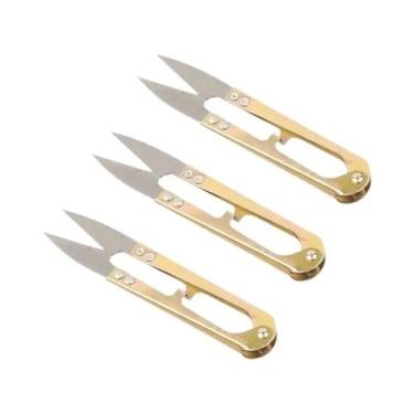 Imagem de Tesoura De Costura Em Formato U Para Fios, Tecidos, Artesanato E Supri