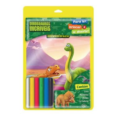 Imagem de Livro - Massinha divertida - Dinossauros - Blister
