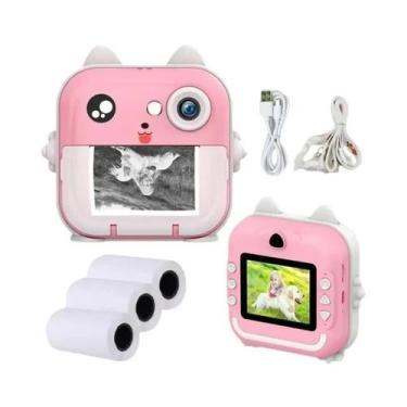 Imagem de Câmera Digital Infantil 1080P HD Com Cartão De Memória De 32G, Câmera 