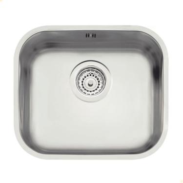 Imagem de Cuba Tramontina Lavínia 40 Bl Prime Em Aço Inox Acetinado 40x34 Cm Com Escape E Válvula 94020103