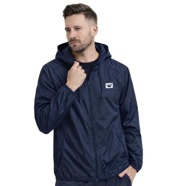 Imagem de Jaqueta Corta Vento Masculina Impermeável Esportiva Leve com Capuz Estampada-Masculino