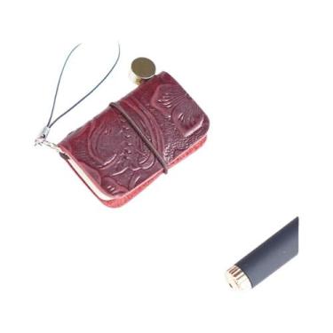 Imagem de Caderno De Viagem Ultra Mini Estilo Couro Retrô, 32 Folhas, 64 Páginas