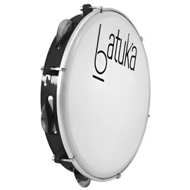Imagem de Pandeiro Batuka 10" Pele Leitosa Inox ABS, Batuka Preto