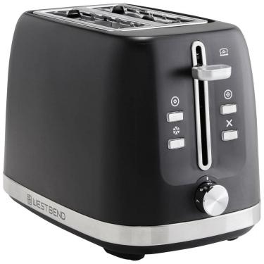 Imagem de Torradeira West Bend 2 Fatias Preta Fendas Largas 7 Níveis de Tostagem 750W 110V