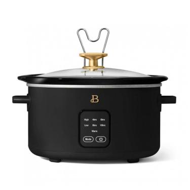 Imagem de Panela elétrica Slow Cooker digital 4L Beautiful preta display touch programável 220V