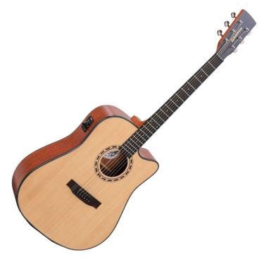 Imagem de Violão Eletroacústico 6 Cordas Waldman Dcex1141 N/b