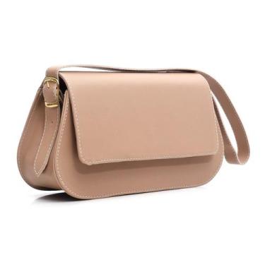 Imagem de Bolsa Feminina Tiracolo Clutch Pequena Alça de Ombro Tampinha - M R N 