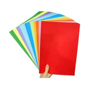 Imagem de Conjunto De Papel De Origami Colorido Com 100 Peças, Materiais Para Ar