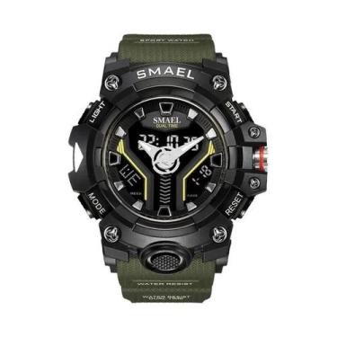 Imagem de Relógio Esportivo Militar Masculino SMAEL Com Luz LED E Resistência a 