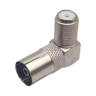 Imagem de Adaptador RF Coaxial PAL DVB-T Macho Para IEC Fêmea Conector Reto - NO