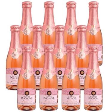 Imagem de Kit 12 Mini Espumante Monte Paschoal Moscatel Rose 187ml
