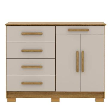 Imagem de Cômoda Sapateira Grande 5 Gavetas 2 Portas Sirios