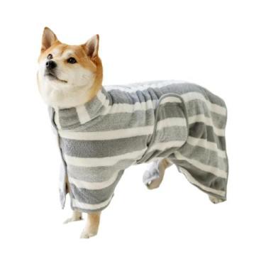 Imagem de Roupão De Banho Para Cães Golden Shiba, Toalha Absorvente De Secagem R