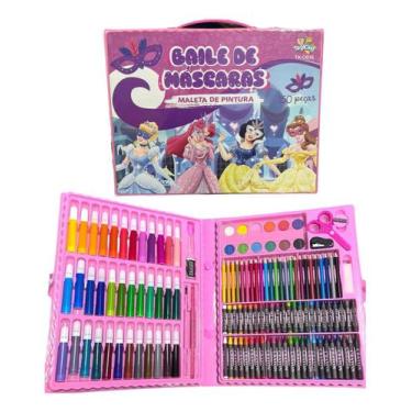Imagem de Estojo De Colorir 150 Peças Presente Didático Desenho feminina - Artzo