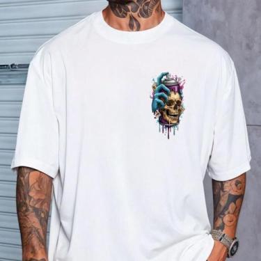 Imagem de Camiseta Personalizada Over size Spray 100% algodão - Hard seven, Bran