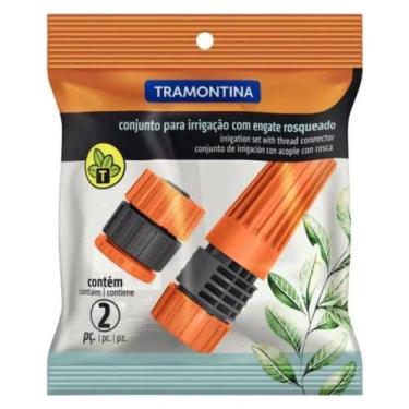 Imagem de Kit 2 Pç Esguicho Bico  + Engate Rosqueado Mangueira Tramontina