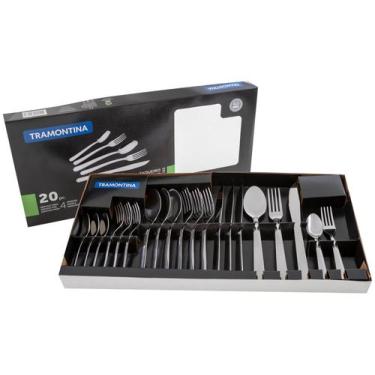 Imagem de Faqueiro Tramontina Búzios em Aço Inox 20 Peças, Prata, 20