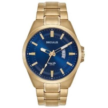 Imagem de Relógio Seculus 44254GPSVDA2 Masculino 47mm Aço Inox-Masculino