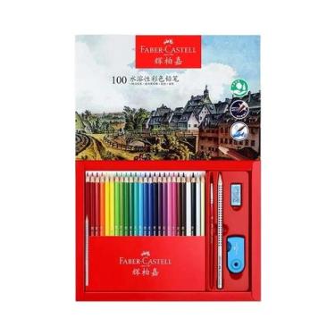 Imagem de Conjunto De Lápis De Cor Oleosos Faber Castell Com 48/60/72/100 Cores,