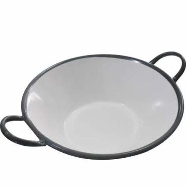 Imagem de Tacho Esmaltado Nº 20 - 50 Cm - Fritura Pastel Salgados - Estilofer