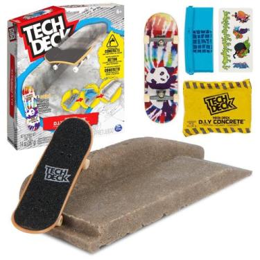 Imagem de Tech Deck Skate De Dedo Profissional Concrete Com Acessórios Original 