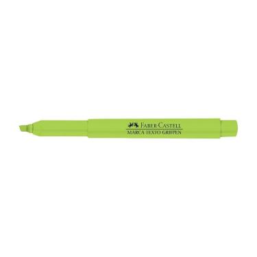 Imagem de Marca-texto Faber-Castell Grifpen Verde Folha com Ponta Chanfrada para Traços Finos e G...