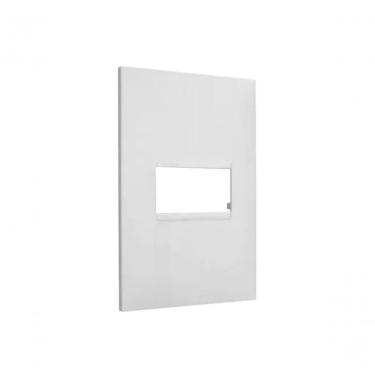 Imagem de Placa 4x2 1 Posto Horizontal 618501BC Pial Plus+ para 1 Módulo Estrutura Segura Acabame...