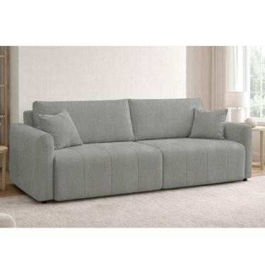 Imagem de Sofa 3 Lugares Retratil Reclinavel 230cm Linho Aveludado Ferrara Ferguile