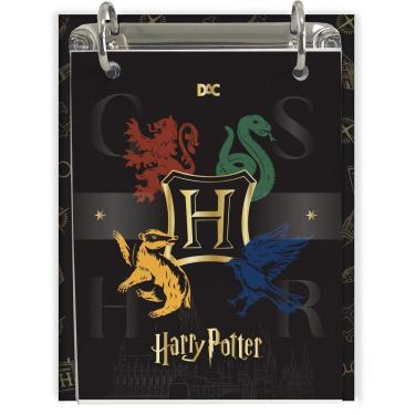 Imagem de Porta Fichas Argolado DAC Harry Potter com 80 Folhas 90G Mini 15,5X19X3CM para Estudos...