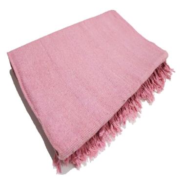 Imagem de Manta para Sofá Luxo Gigante 120x210 Tipo Capa Protetora 100% Algodão Decorativa Rosa B...
