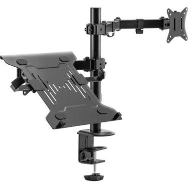 Imagem de Suporte Articulado para Monitor e Notebook FK 485S com Ajuste Ergonômico para Telas de...