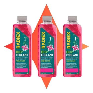 Imagem de 3l Aditivo Orgânico Radiador Pronto Uso Rosa Radiex Bio Rosa - Congrat