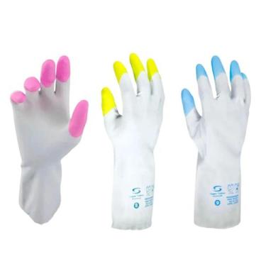 Imagem de Luva de Látex Antialérgica HouseHold Silk Touch Super Safety - C.A  45