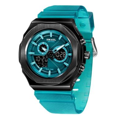 Imagem de relogio unissex  display duplo  a prova d´agua esportivo de quartzo