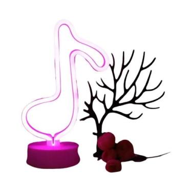 Imagem de Luminária LED Neon Flamingo Alimentada Por USB, Lâmpada Noturna Para F