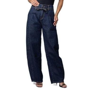 Imagem de Calça Jeans Sawary Barrel - 282497 - Azul 46-Feminino