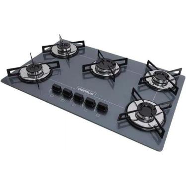Imagem de Cooktop 5 Bocas Chamalux Ultra Chama Cinza, Bivolt