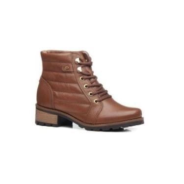 Imagem de Bota Coturno Pegada Feminino Couro Salto Grosso 281413 05-Feminino