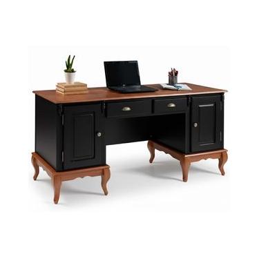 Imagem de Escrivaninha 2 Portas 2 Gavetas Pés Luis XV Linz Móveis 80 x 176 x 50 cm (A x L x P) -...