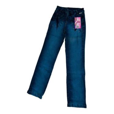 Imagem de Calça Jeans Infantil Menino Menina - anjo da mamãe, Azul, Aço, 16