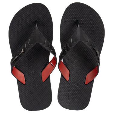 Imagem de Chinelo infantil street dou rider - 12431, Preto, Vermelho, 29
