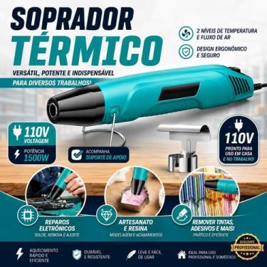 Imagem de Soprador Térmico 110V Leve Compacto Para Resina EVA Artesanato E Colag
